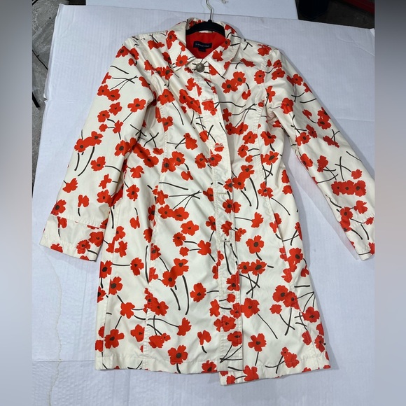 LANDS' END FLORAL POPPY RAIN COAT - Picture 2 of 16